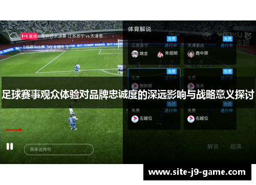 足球赛事观众体验对品牌忠诚度的深远影响与战略意义探讨